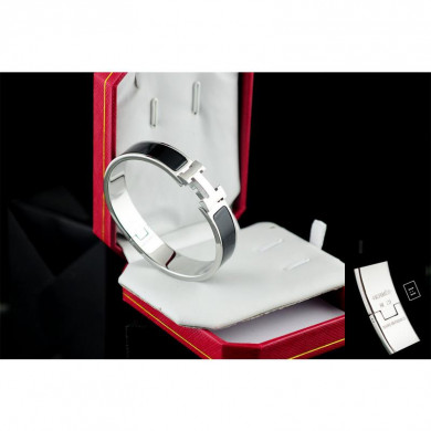 Hermes Bracelets & Bangles Stainless Steel, Perimeter 17cm, width 12mm, thick 3mm