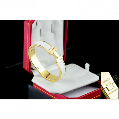 Hermes Bracelets & Bangles Stainless Steel, Perimeter 17cm, width 12mm, thick 3mm
