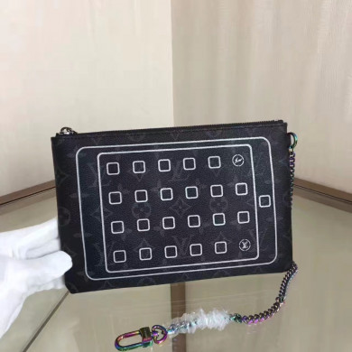 M64449, IPAD POUCH, LOUIS VUITTON LV HANDBAG, 9.4 x 6.2 inches