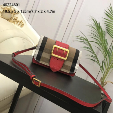 Burberry, 40224601, The Small Buckle Bag in House Check and Leather