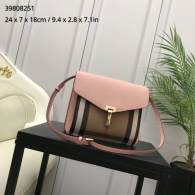 Burberry, 39808251, Small Leather and House Check Crossbody Bag