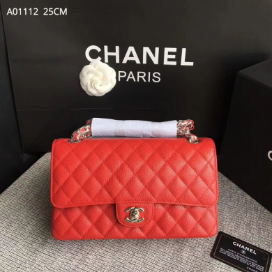 A1112, Chanel Classic Handbag & Cross Body Bag, Grained Calfskin, Original Quality
