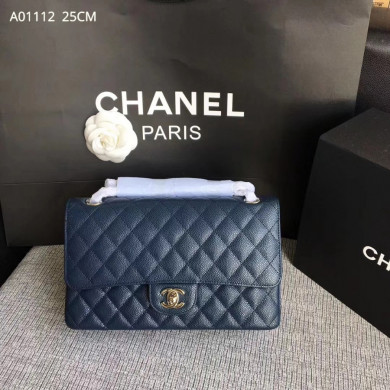 A1112, Chanel Classic Handbag & Cross Body Bag, Grained Calfskin, Original Quality