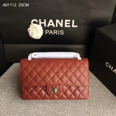 A1112, Chanel Classic Handbag & Cross Body Bag, Grained Calfskin, Original Quality