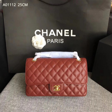 A1112, Chanel Classic Handbag & Cross Body Bag, Grained Calfskin, Original Quality