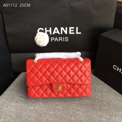 A01112, Chanel Classic Handbag & Cross Body Bag, LAMBSKIN, Original Quality
