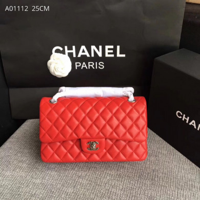A01112, Chanel Classic Handbag & Cross Body Bag, LAMBSKIN, Original Quality