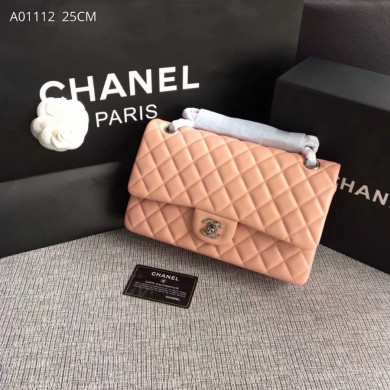 A01112, Chanel Classic Handbag & Cross Body Bag, LAMBSKIN, Original Quality