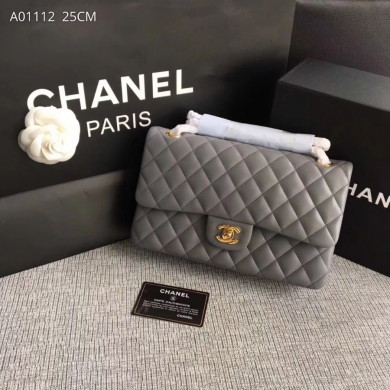 A01112, Chanel Classic Handbag & Cross Body Bag, LAMBSKIN, Original Quality