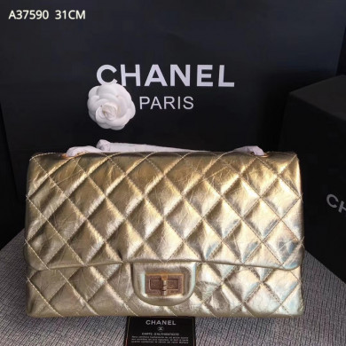 A37590, Chanel Classic Handbag & Cross Body Bag, AGED CALFSKIN, Original Quality
