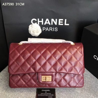 A37590, Chanel Classic Handbag & Cross Body Bag, AGED CALFSKIN, Original Quality