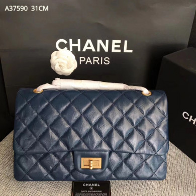 A37590, Chanel Classic Handbag & Cross Body Bag, AGED CALFSKIN, Original Quality
