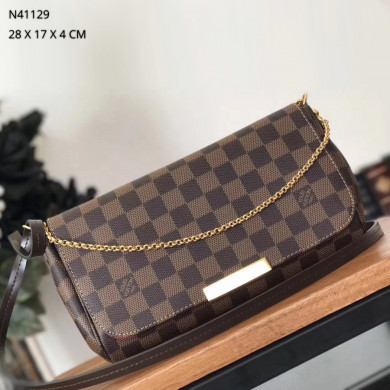 N41129, LOUIS VUITTON LV, FAVORITE MM CLUTSHES & EVEING, CROSS BODY BAGS