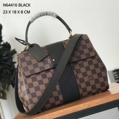N64416 BLACK, LOUIS VUITTON LV, Bond Street Mahina Leather Handbag