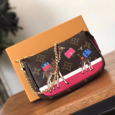 M62087, LOUIS VUITTON LV MINI POCHETTE ACCESSOIRES, Monogram Canvas