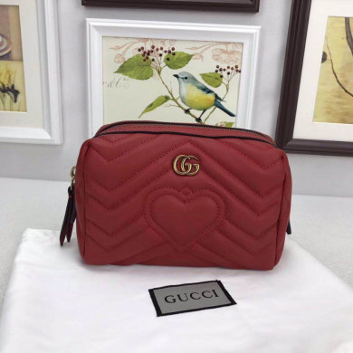 Gucci GG Marmont cosmetic case, Womens Cosmetic Bags, 476165 