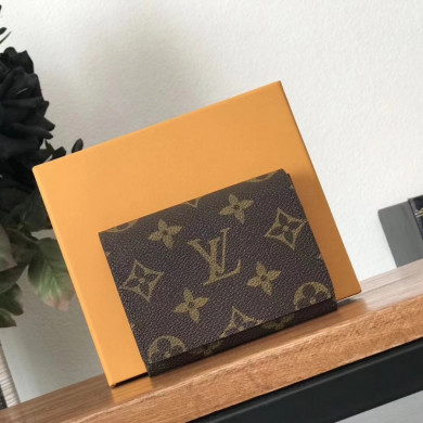 M63801, Louis Vuitton LV, ENVELOPPE CARTE DE VISITE, Monogram Canvas