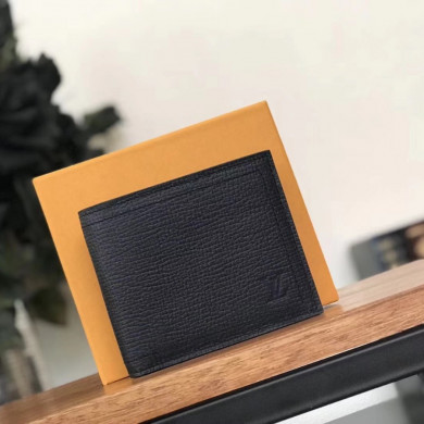 M64135, Louis Vuitton LV, COMPACT WALLET, Dark Blue