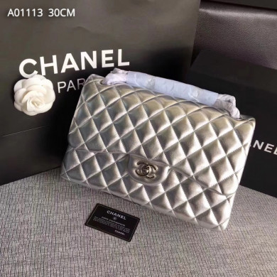 Chanel Handbag, Classic handbag, LAMBSKIN, A01113 30CM