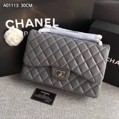 Chanel Handbag, Classic handbag, LAMBSKIN, A01113 30CM