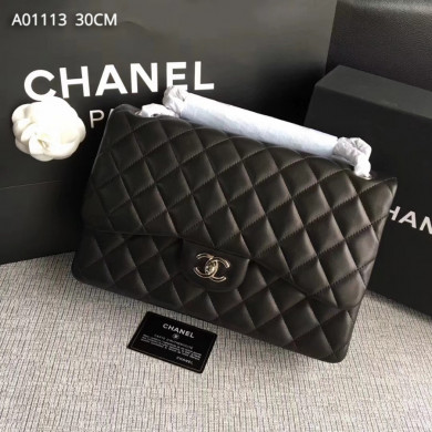 Chanel Handbag, Classic handbag, LAMBSKIN, A01113 30CM