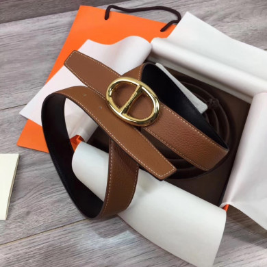 Hermes belt buckle & Reversible leather, Original Quality, 32MM