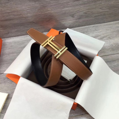 Hermes belt buckle & Reversible leather, Original Quality, 32MM
