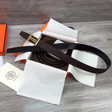 Hermes belt buckle & Reversible leather, Original Quality, 32MM