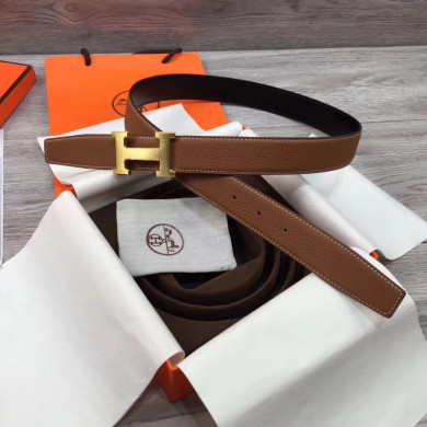Hermes belt buckle & Reversible leather, Original Quality, 32MM