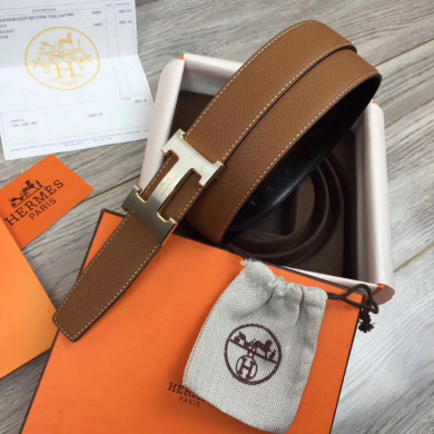 Hermes belt buckle & Reversible leather, Original Quality, 32MM