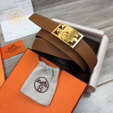 Hermes belt buckle & Reversible leather, Original Quality, 32MM