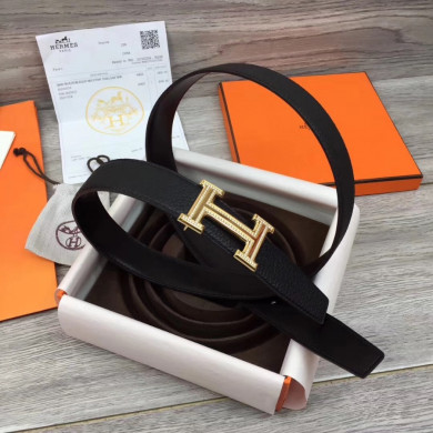 Hermes belt buckle & Reversible leather, Original Quality, 32MM