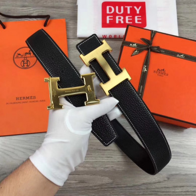 Hermes H belt buckle & Reversible leather, Original Quality 38MM