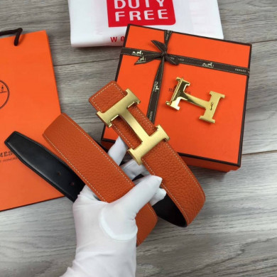 Hermes H belt buckle & Reversible leather, Original Quality 38MM