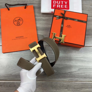 Hermes H belt buckle & Reversible leather, Original Quality 38MM