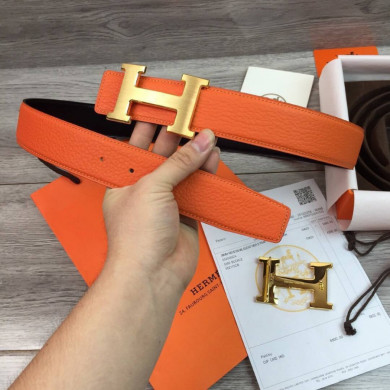 Hermes H belt buckle & Reversible leather, Original Quality 38MM