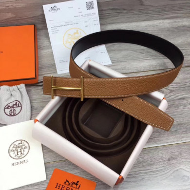 Hermes H belt buckle & Reversible leather, Original Quality 38MM