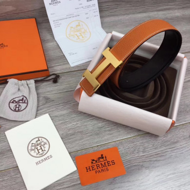 Hermes H belt buckle & Reversible leather, Original Quality 38MM