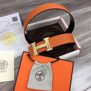 Hermes H belt buckle & Reversible leather, Original Quality 38MM