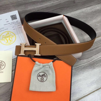 Hermes H belt buckle & Reversible leather, Original Quality 38MM