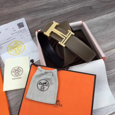 Hermes H belt buckle & Reversible leather, Original Quality 38MM
