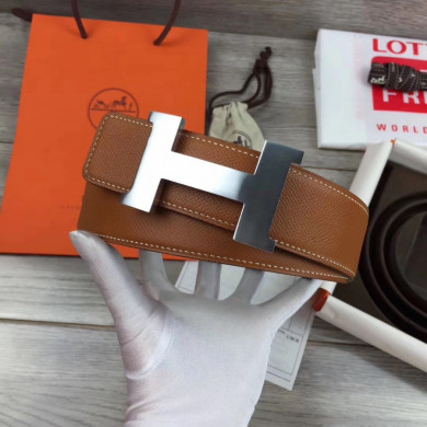 Hermes H belt buckle & Reversible leather, Original Quality 42MM