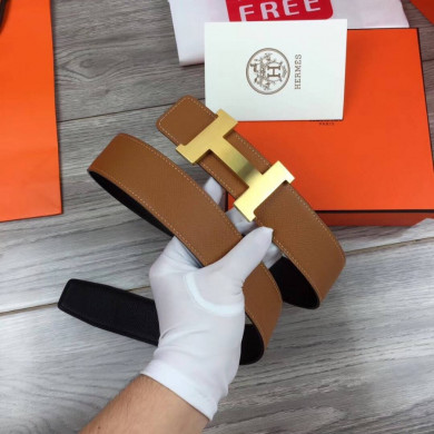 Hermes H belt buckle & Reversible leather, Original Quality 42MM