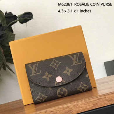 M62361, Louis Vuitton LV, ROSALIE COIN PURSE