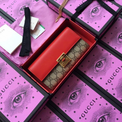 Gucci Padlock continental wallet, 453506, 7.5W x 4H x 1.5D