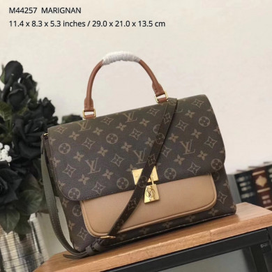 M44257, LOUIS VUITTON LV, MARIGNAN MONOGRAM HANDBAG