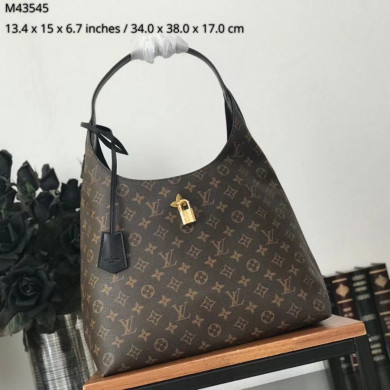 M43545, FLOWER HOBO, Louis Vuitton LV, Monogram canvas
