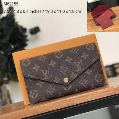 M62155, JEANNE WALLET, LOUIS VUITTON LV WALLETS