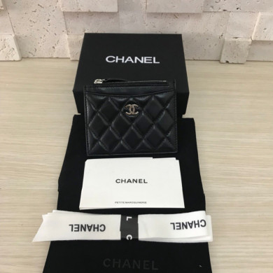 CHANEL Classic Card Holder, LAMBSKIN