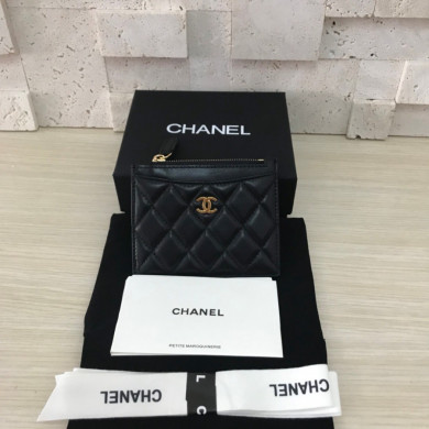 CHANEL Classic Card Holder, LAMBSKIN